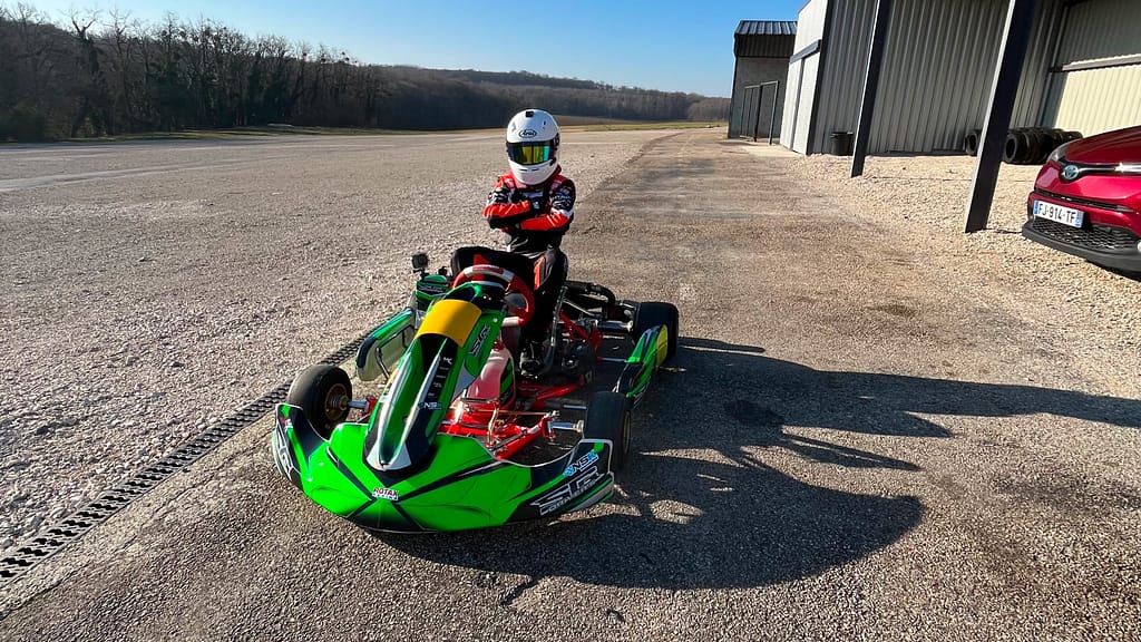 Elias Eggert jeune talent du karting suisse