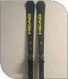 Skis et gourde dédicacés par Tanguy Nef